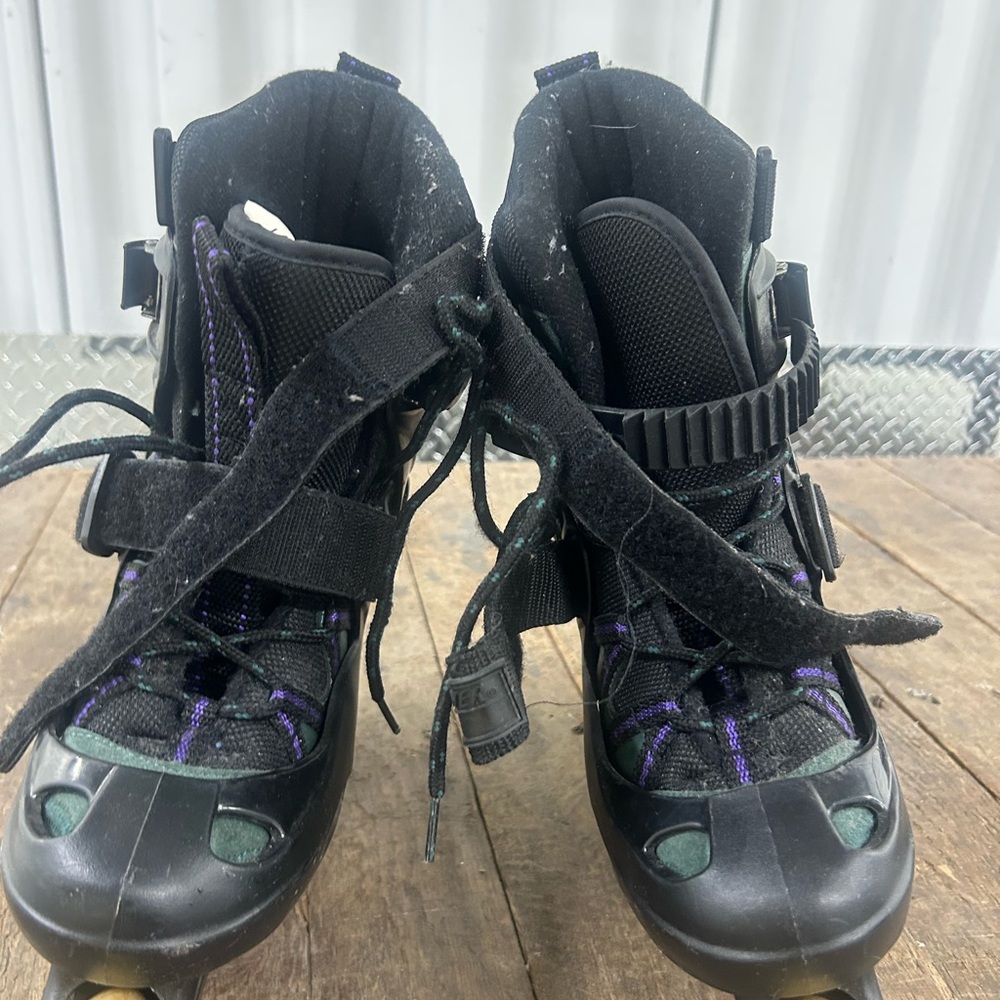 Black and Purple Rollerblades